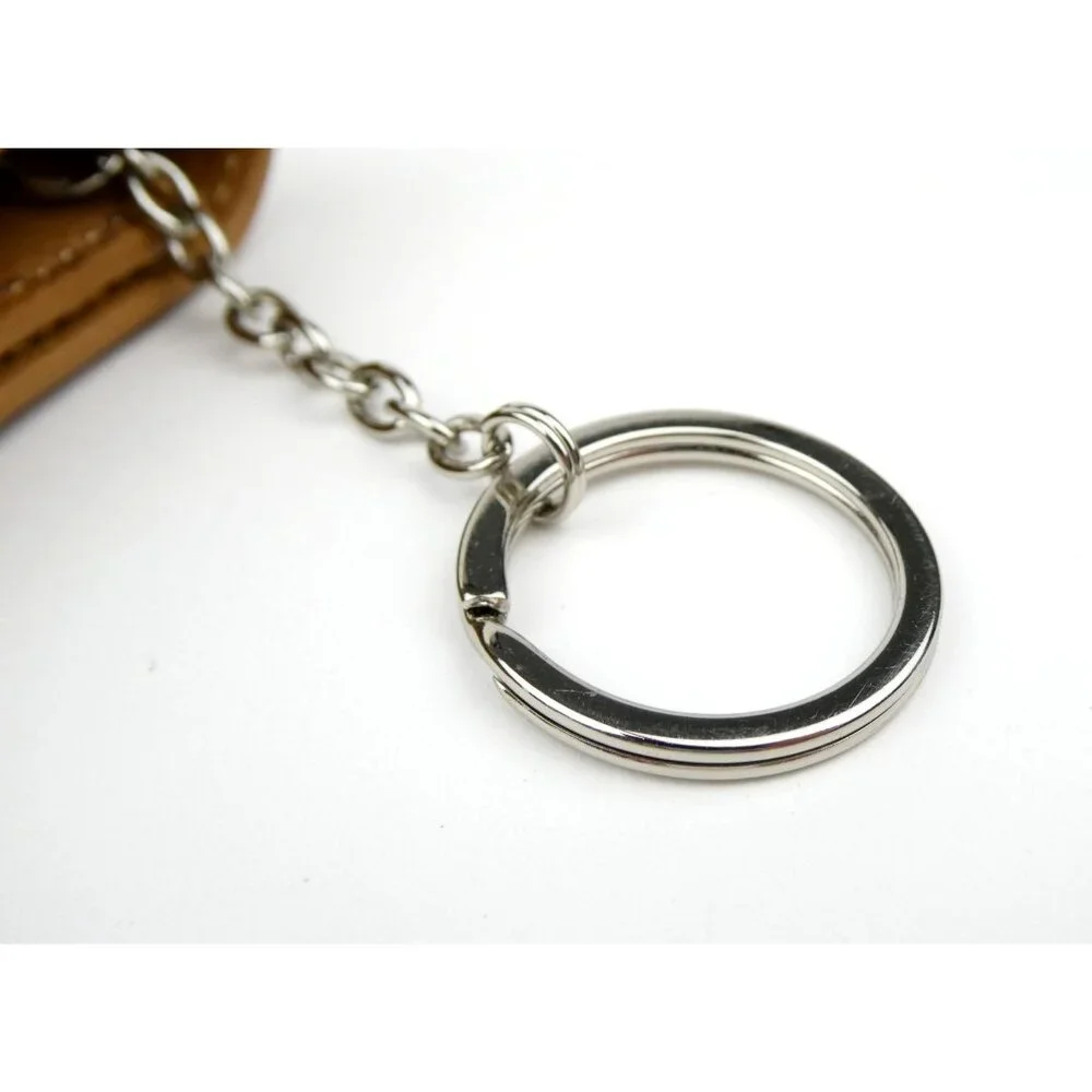 Coach‎ Tan Leather Key Holder Wallet